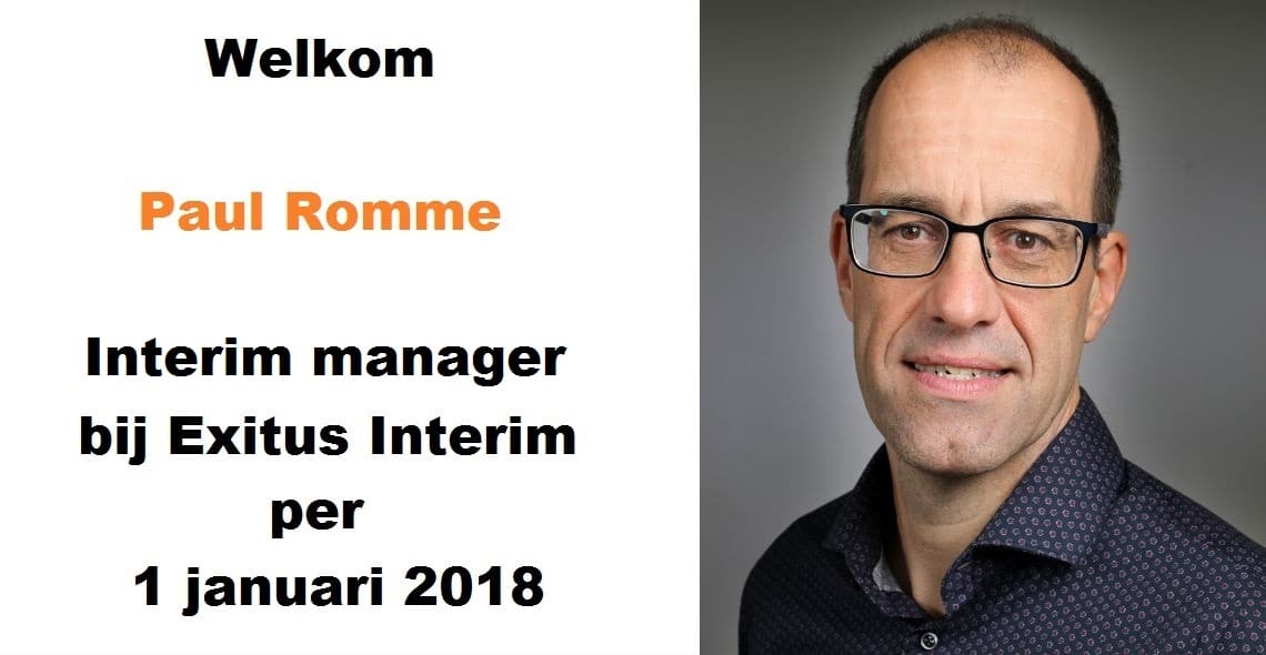 Paul Romme versterkt team Exitus Interim